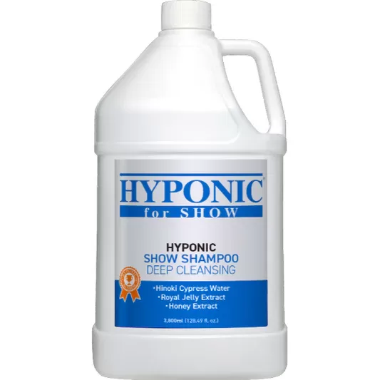 HYPONIC for SHOW DOGS Snow Shampoo (for dogs_Deep Cleanse), 3,8L